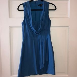 French Connection Blue Cowl Neck Dress